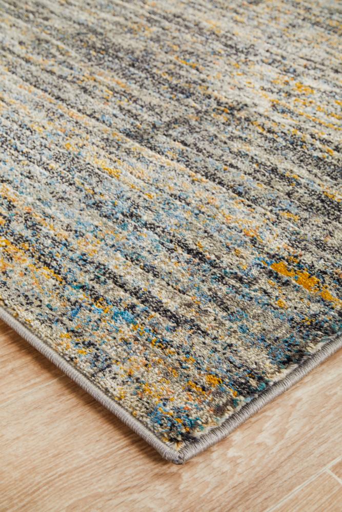 Dreamscape Distinguish Modern Slate Runner Rug