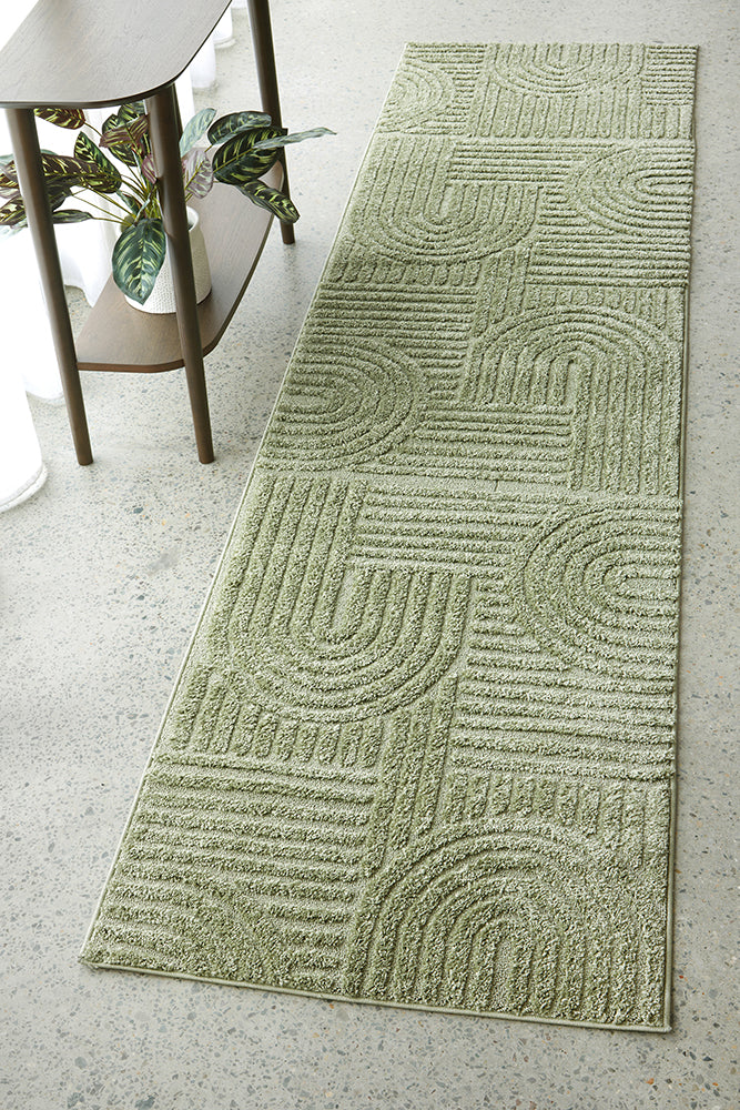 Envy Dior Green Runner Rug