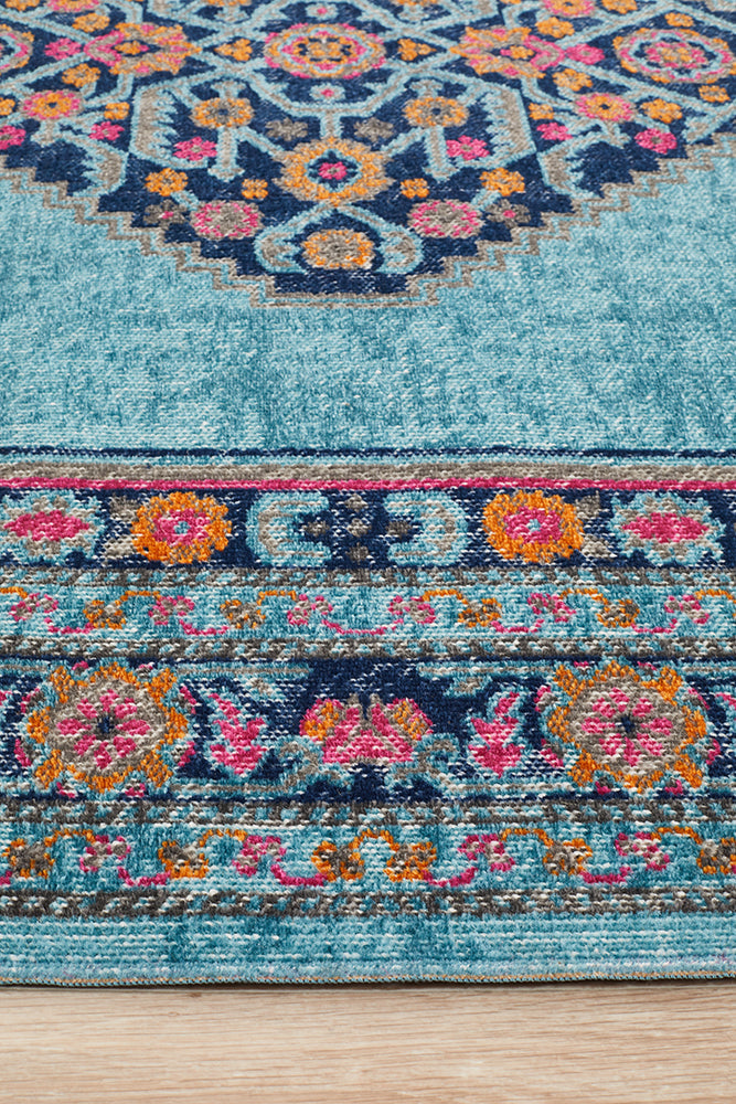 Eternal Whisper Diamond Blue Rug