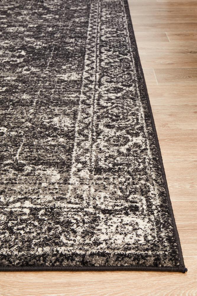 Evoke Estella Charcoal Transitional Rug