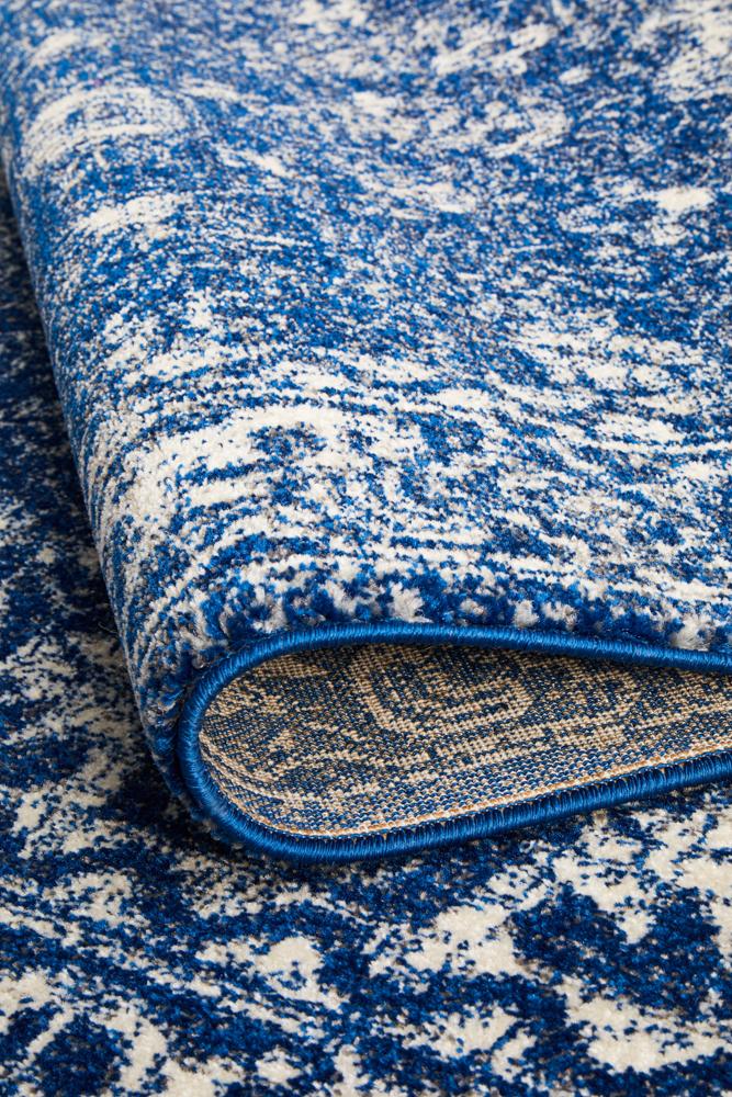 Evoke Oasis Navy Transitional Rug