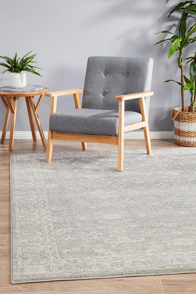 Evoke Shine Silver Transitional Rug