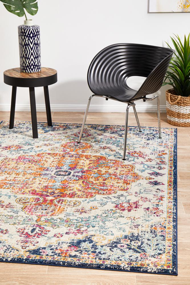 Evoke Carnival White Transitional Rug