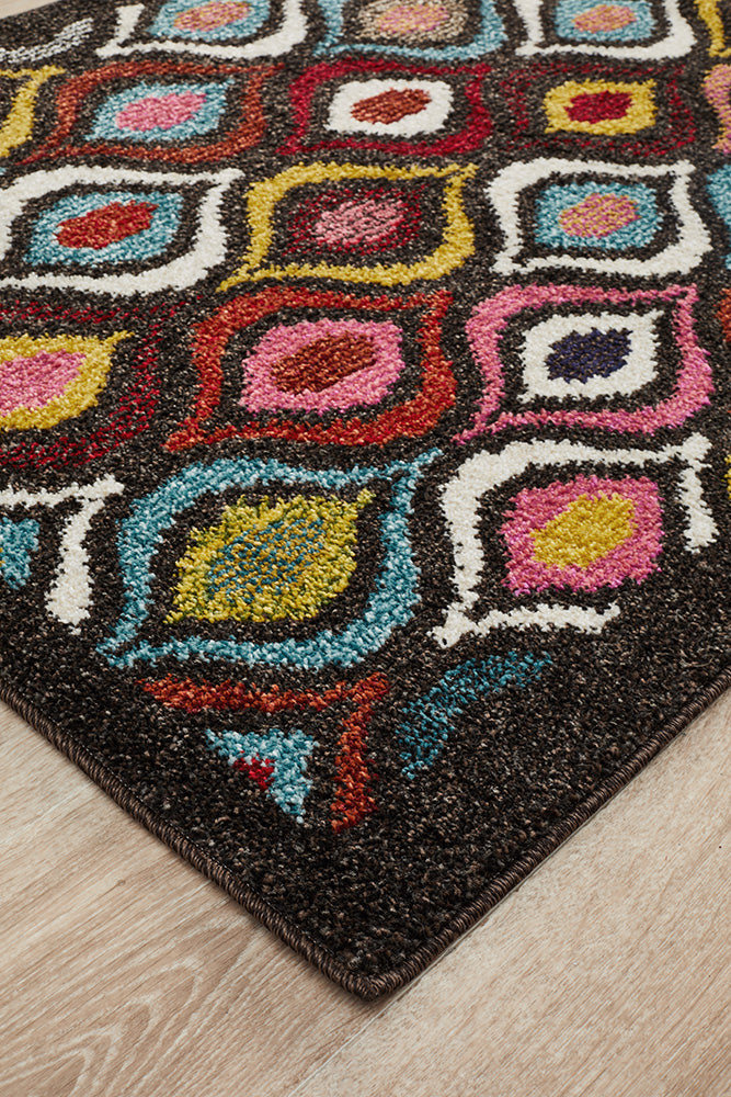 Gemini Modern 506 Multi Coloured Runner Rug