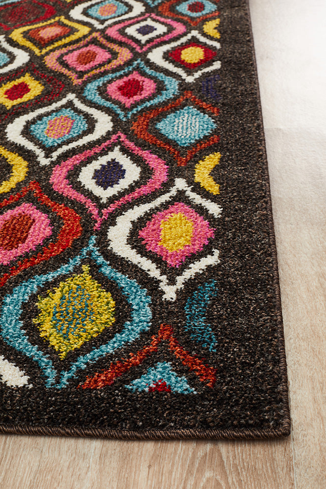 Gemini Modern 506 Multi Coloured Runner Rug