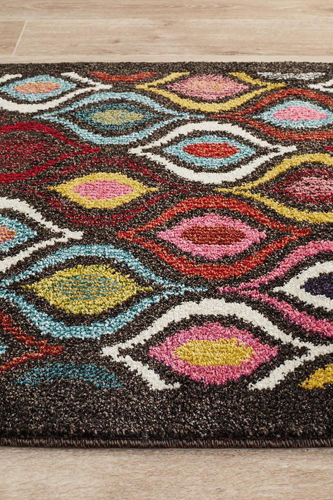 Gemini Modern 506 Multi Coloured Runner Rug