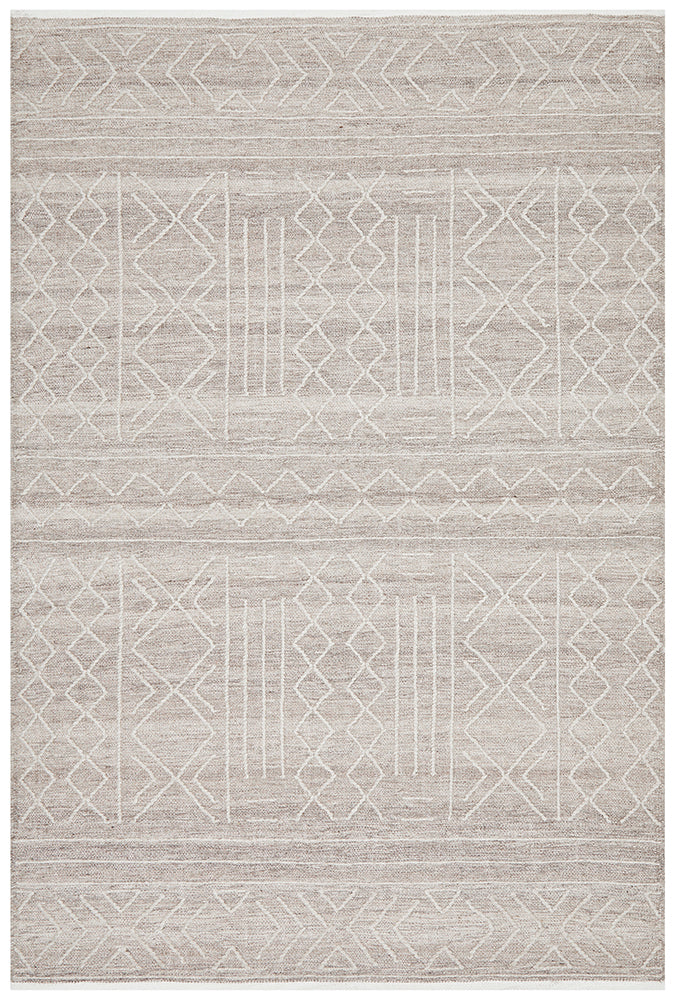 Arya Stitch Woven Rug Natural