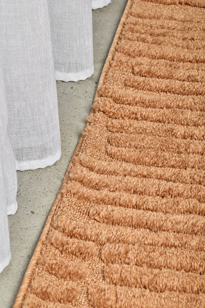 Haven Aliya Rust Runner Rug