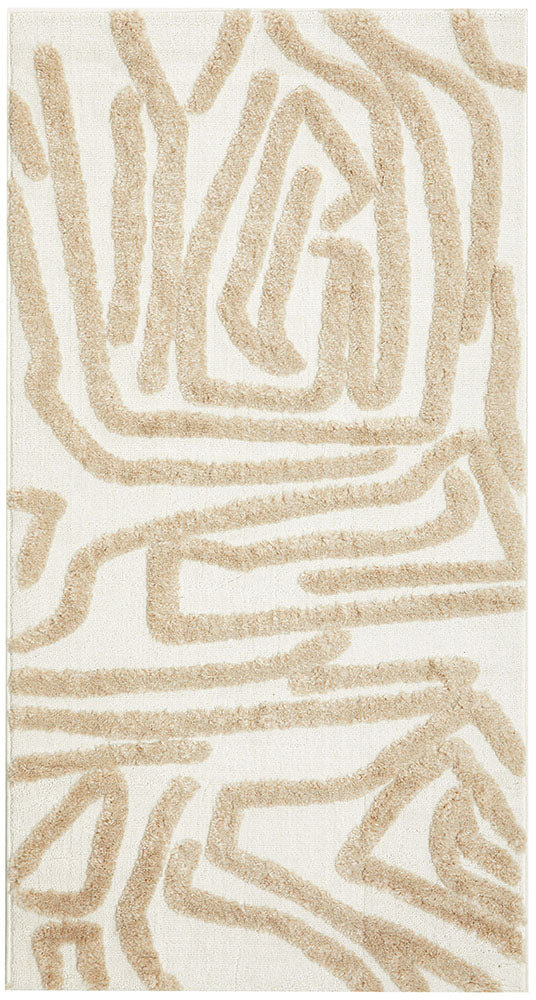 Marigold Jayla Abstract Art Beige Rug