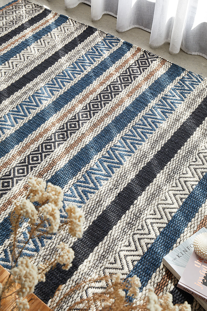 Miller Rhythm Swing Denim Rug