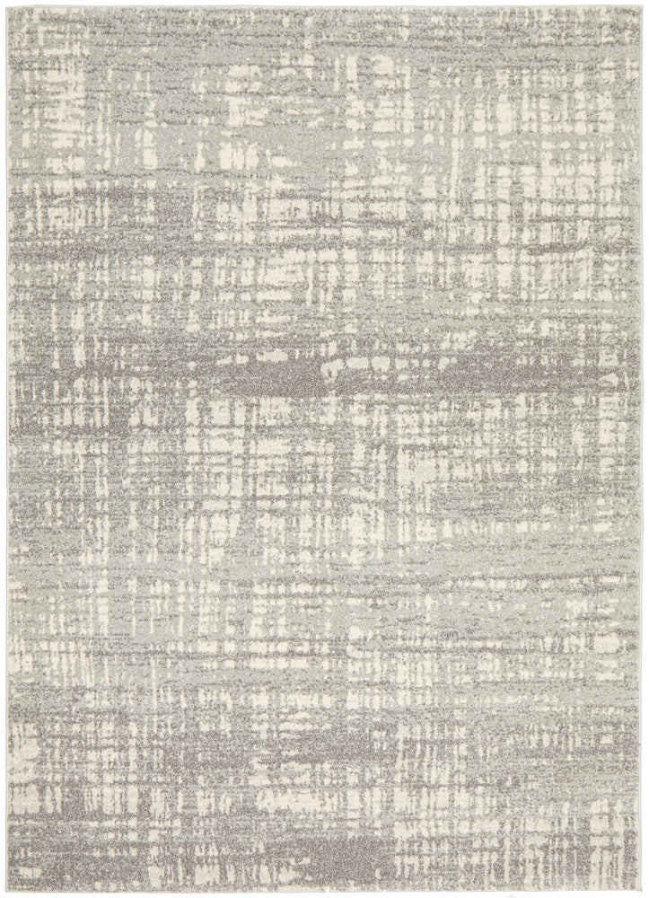 Mirage Ashley Abstract Modern Silver Grey Rug