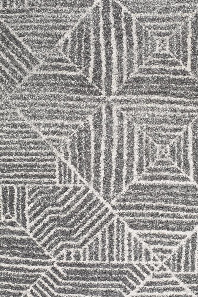 Oasis Kenza Contemporary Silver Runner Rug