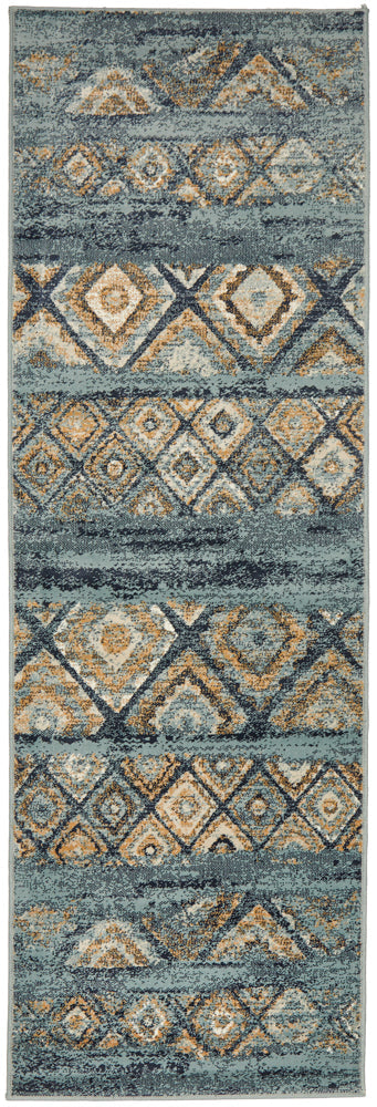 Oxford Contrast Blue Rug