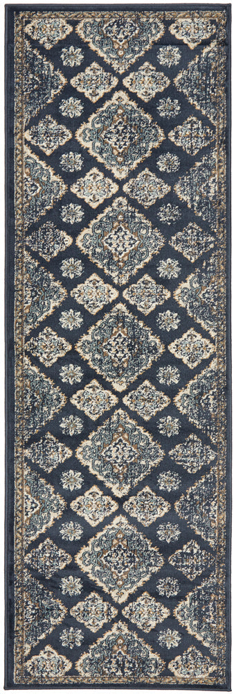 Oxford Timeline Navy Rug