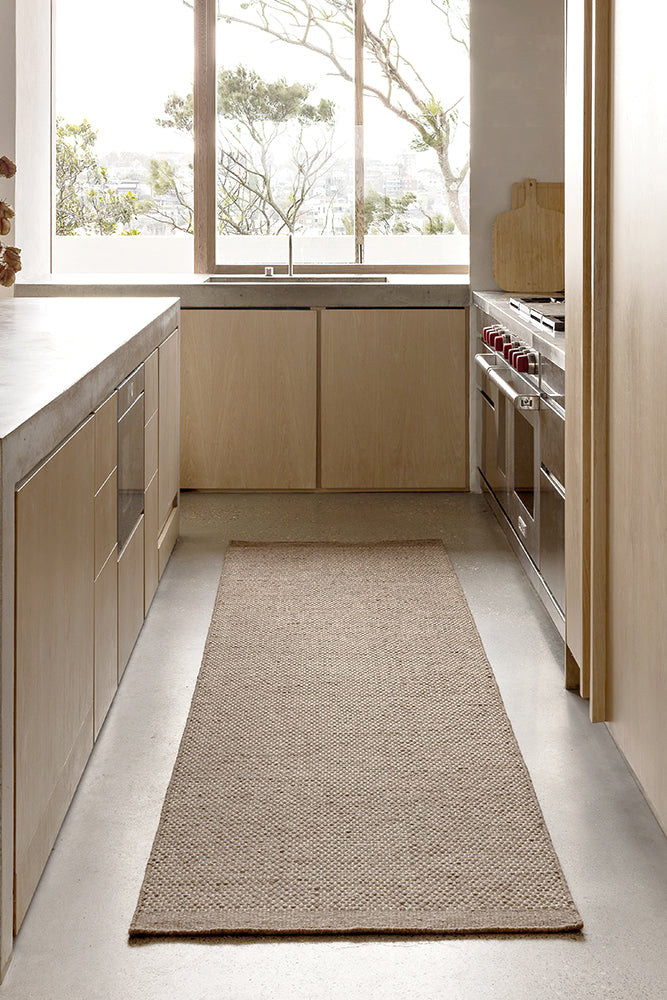 Steph And Gian Bark Walnut Runner Rug