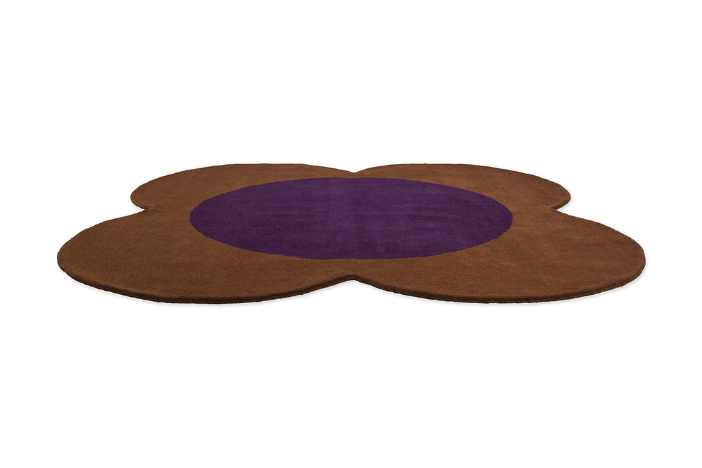 Orla Kiely Flower Spot Chestnut/Violet 158401 Rug