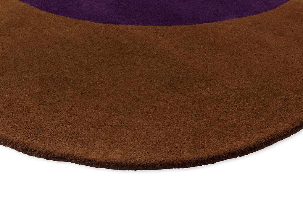 Orla Kiely Flower Spot Chestnut/Violet 158401 Rug