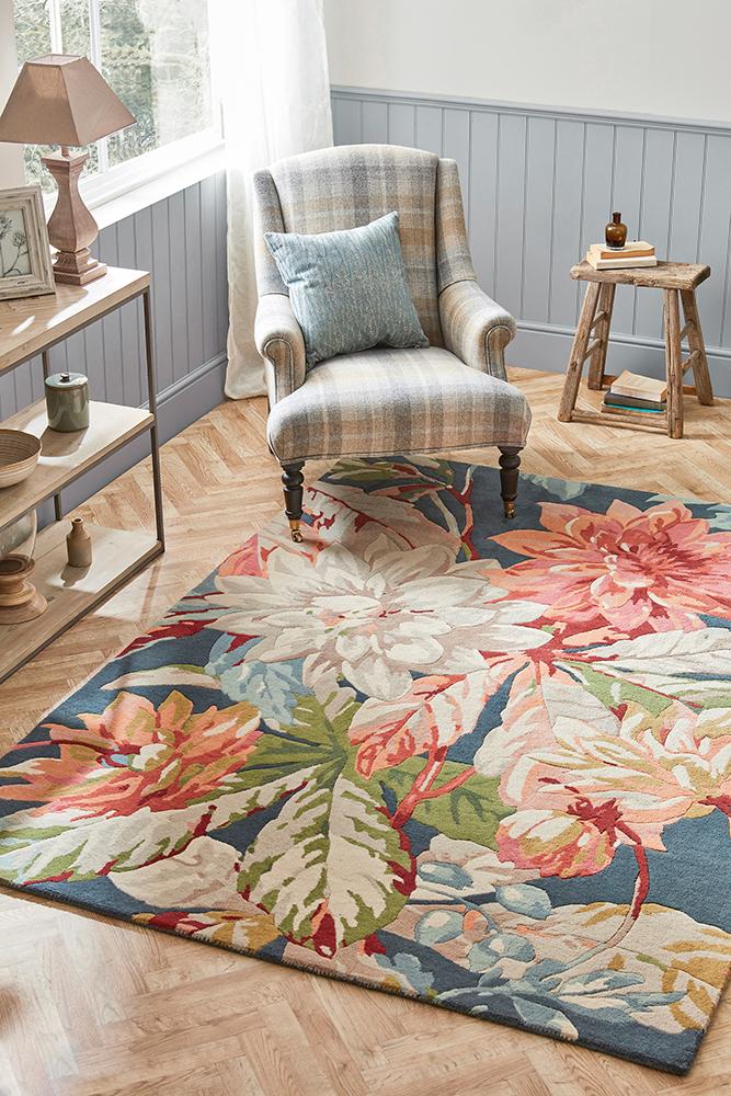 Designer 2020 - Sanderson Dahlia & Rosehip Teal 050608