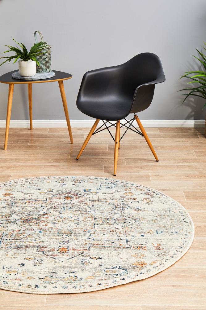 Century 911 Silver Round Rug