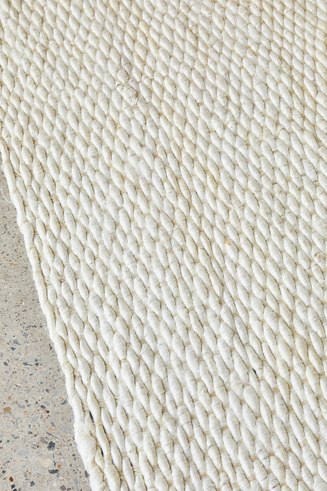 Hive White Rug