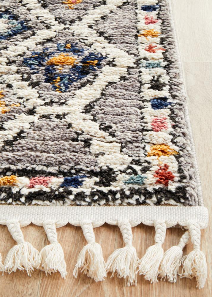 Marrakesh 555 Grey Runner Rug