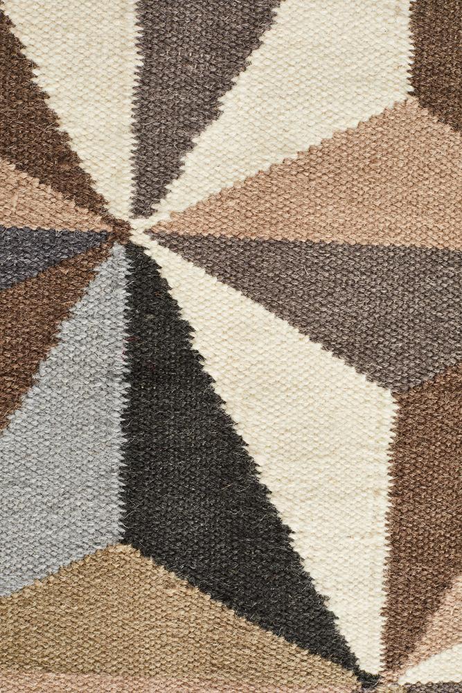 Nomad Pure Wool Flatweave 31 Grey Rug