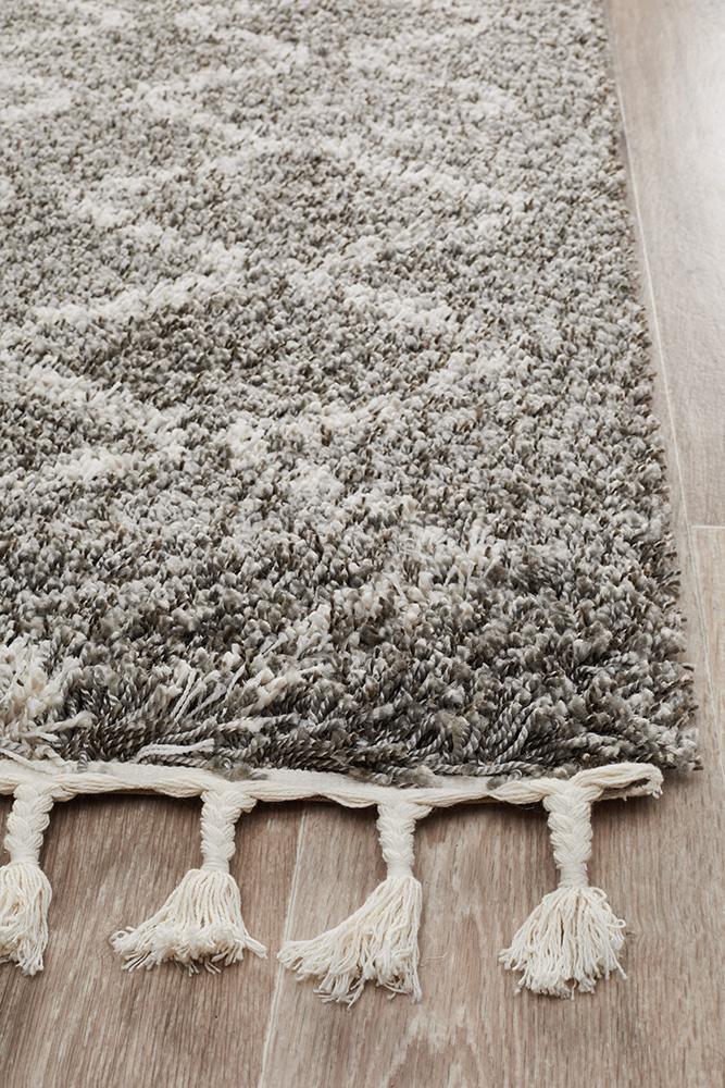 Saffron 11 Grey Runner Rug