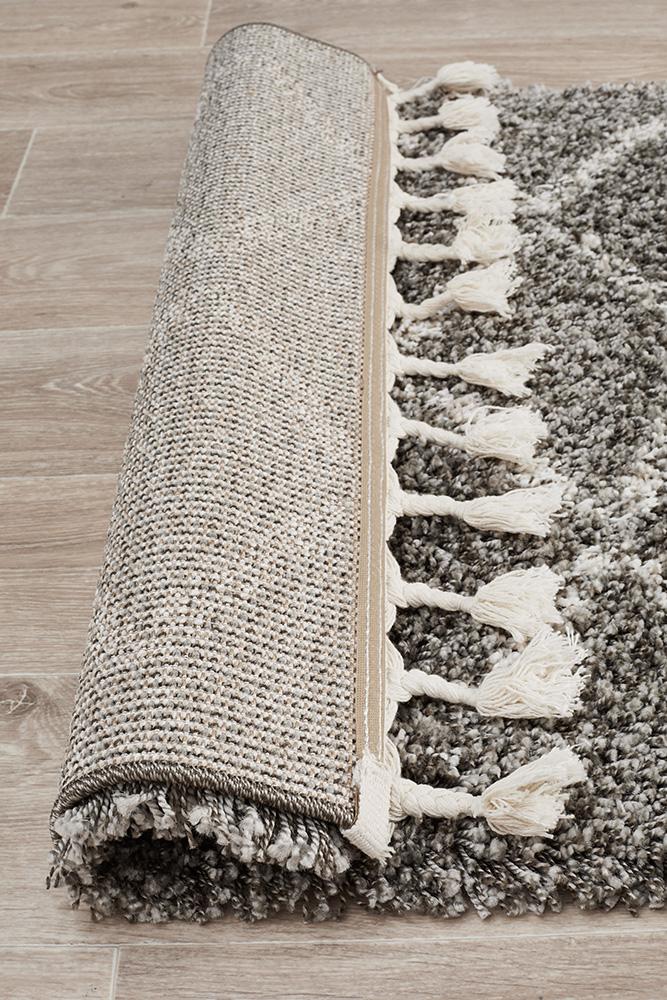 Saffron 11 Grey Runner Rug