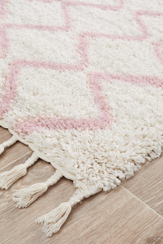 Saffron 11 Pink Runner Rug