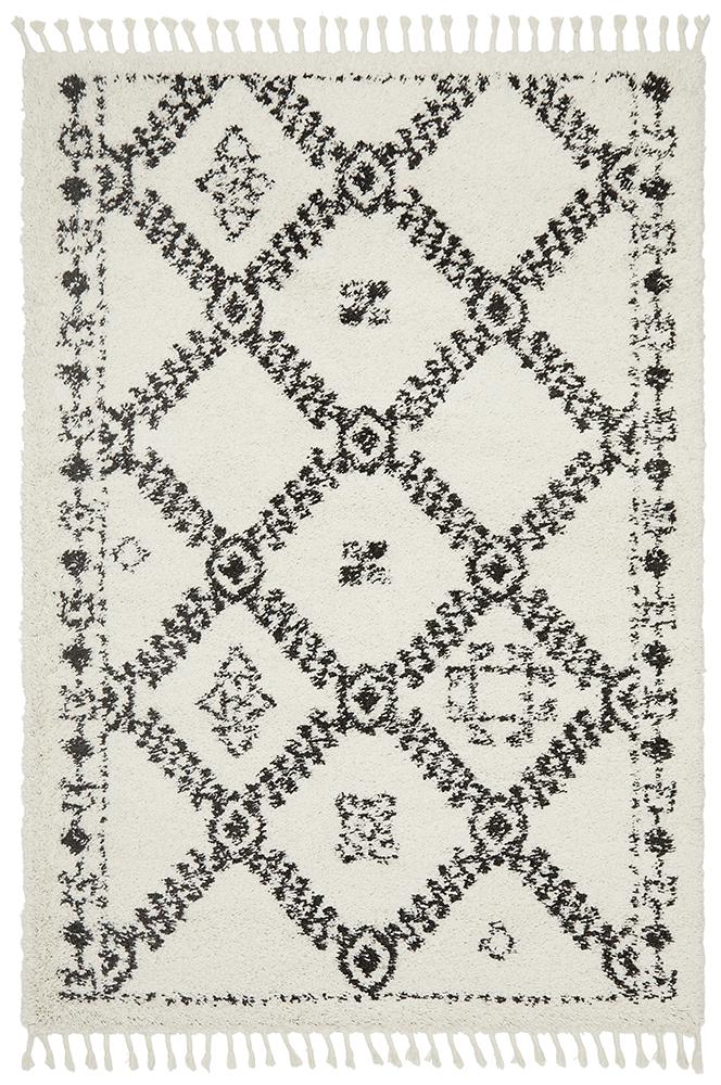 Saffron 33 White Rug